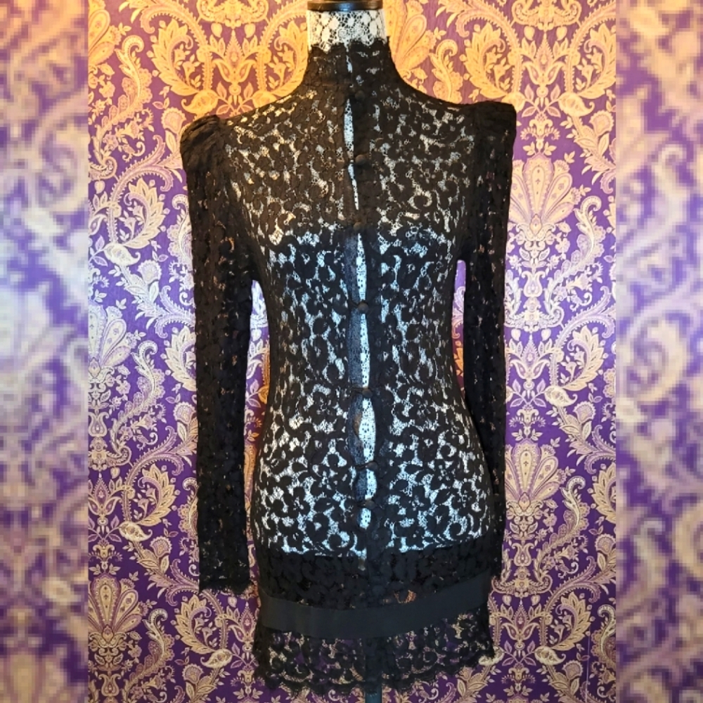 Victorian style long vintage blouse